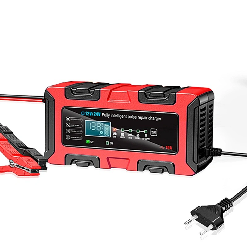 Зарядний пристрій Foxsur Foxsur 12 V 10 A — 24 V 5 A BC122410F з режимом блока живлення (Червоний) Вінниця - фото 4
