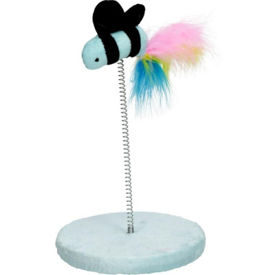 Игрушка для кошек Hippie Pet Пчелка на стойке синяя 15x25 см (HIPCT2304093M) Винница - изображение 1