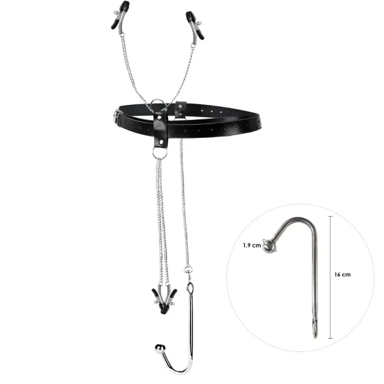 Бондажний набір із металевим анальним гаком №1 Art of Sex Blanca Bondage set with anal hook №1 Львів