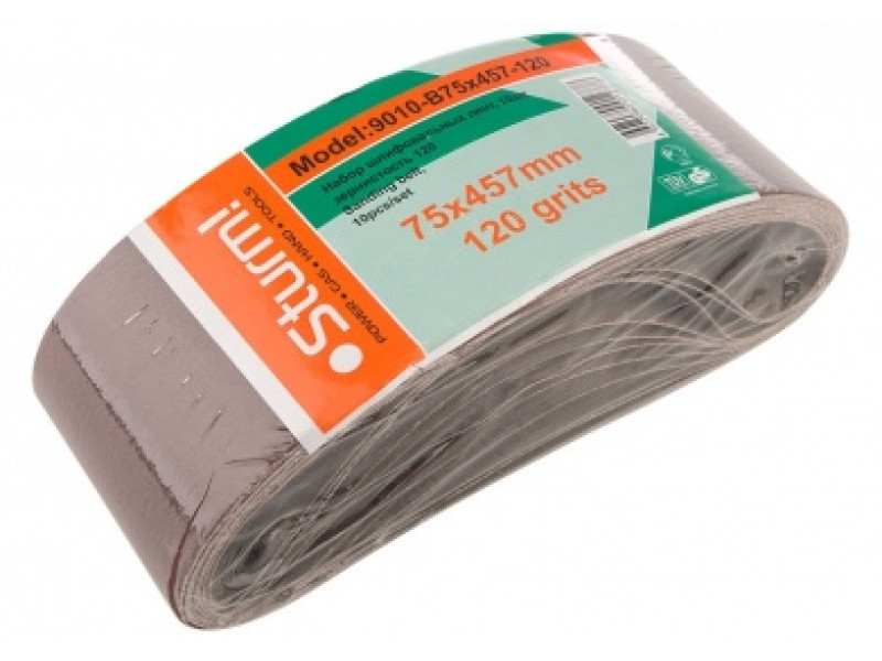 Шліфлента Sturm, 75x457, зерно 120, 10 шт 9010-B75x457-120 (читувати опис) Рівне - фото 1