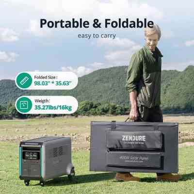 Портативна сонячна панель Zendure 400W MC4 (ZD400SP-MD-GY) Вінниця