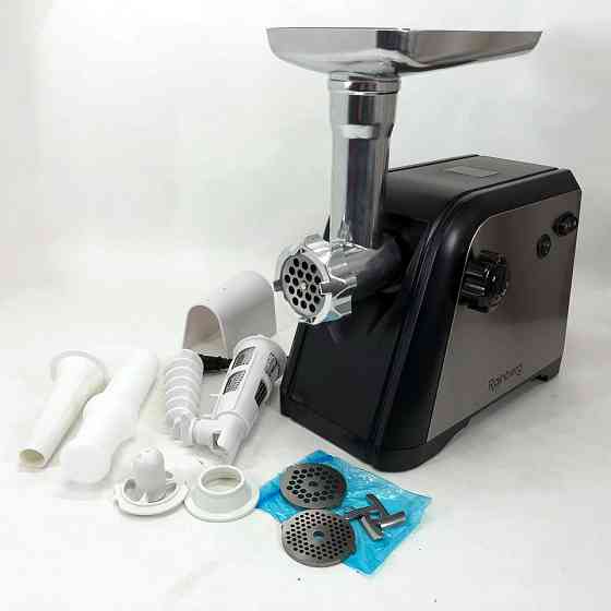 М'ясорубка електрична шнекова з реверсом Rainberg RB-672 3000W, Потужна компактна м'ясорубка для дому SF-24 Івано-Франківськ