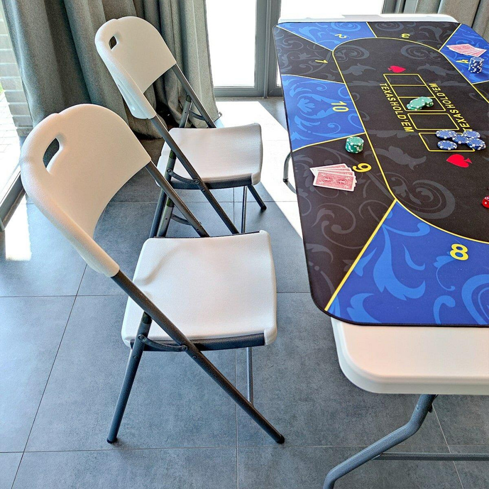 Складний стілець 47,5х59х86,5см Білий (стандартний тип) SW-00001607 Дніпро - фото 9