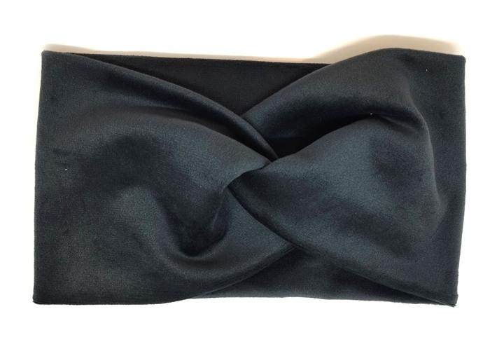 Плюш модна чорна пов'язка для волосся Київ - фото 1