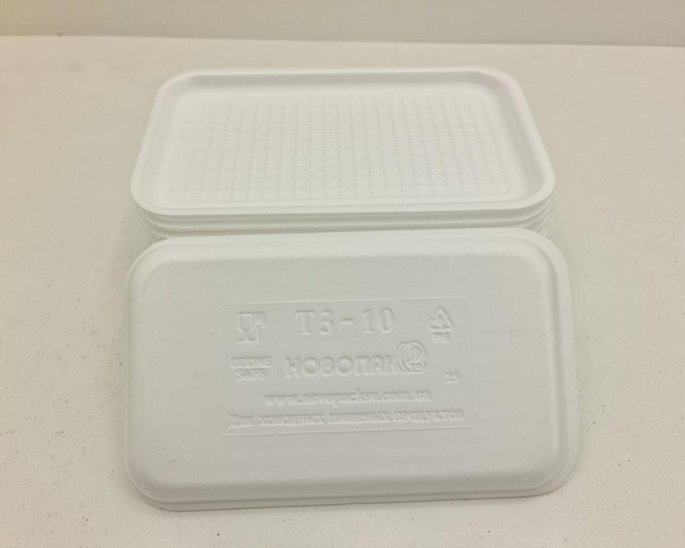 Підкладка (лотки) зі спіненого полістиролу (222*133*10) T-3-10 (250 шт) Харків - фото 3