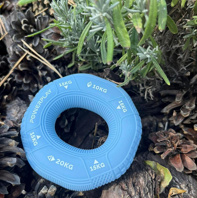 Еспандер кистьовий силіконовий PowerPlay PP-4331 Hand Grip Light 10-15-20 кг. Блакитний Київ - фото 8