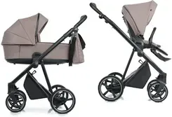 Дитяча коляска Roan Ivi 2.0 Zestaw Gondola I Siedzisko 2W1 Cocoa Black Głęboko Spacerowy Київ