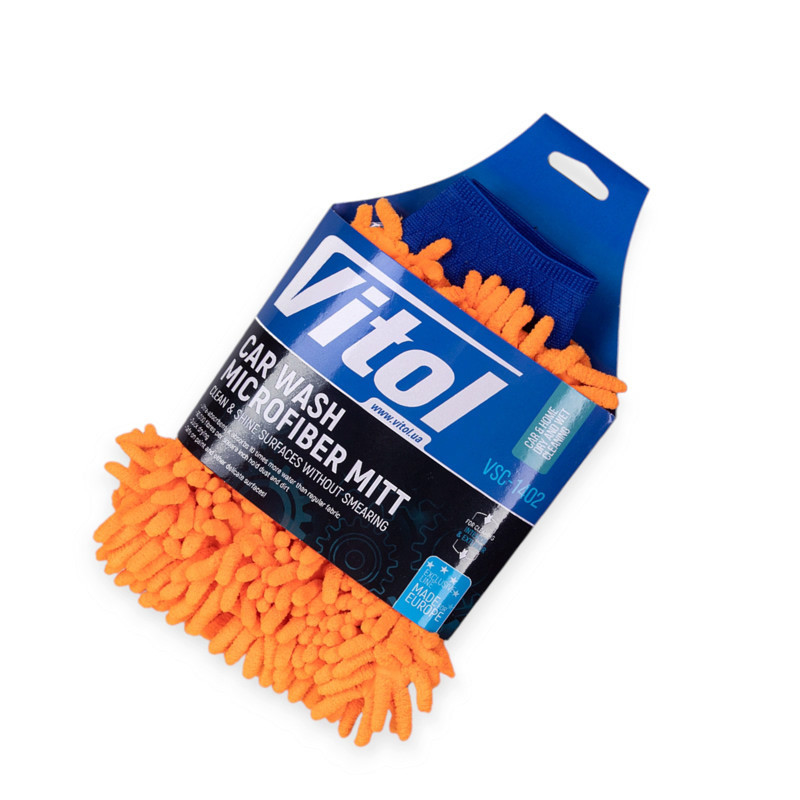 Губка мікрофібри для миття автомобіля "Рукавичка" 25х18 Мукачево - фото 1