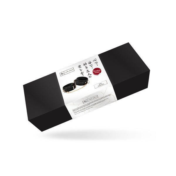 Поножі Liebe Seele Boudoir Amor Ankle Cuffs Black, знімний з’єднувальний ланцюжок Sex Aura Київ - фото 2