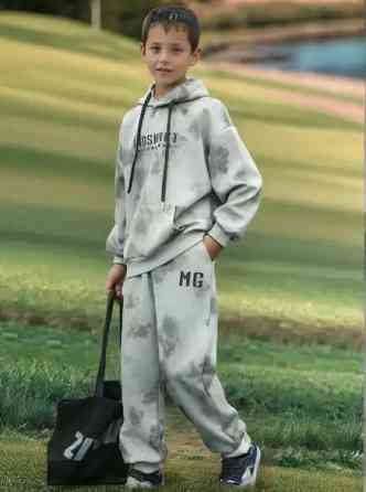 Детский спортивный костюм варенка оверсайз двунитка для мальчика на 8,9 лет Николаев