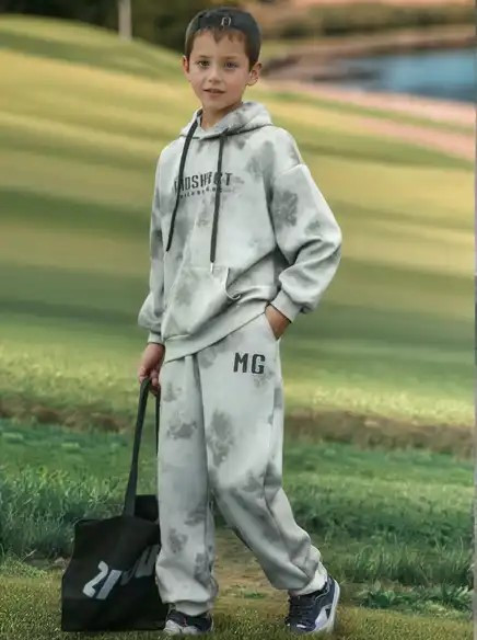 Детский спортивный костюм варенка оверсайз двунитка для мальчика на 8,9 лет Николаев - изображение 1