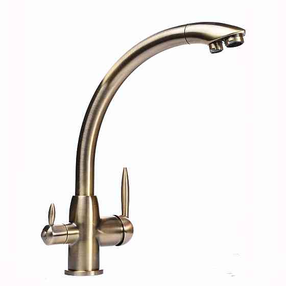 Змішувач для кухні під осмос Globus Lux LAZER GLLR-0777-9-BRONZE (000014962) Київ