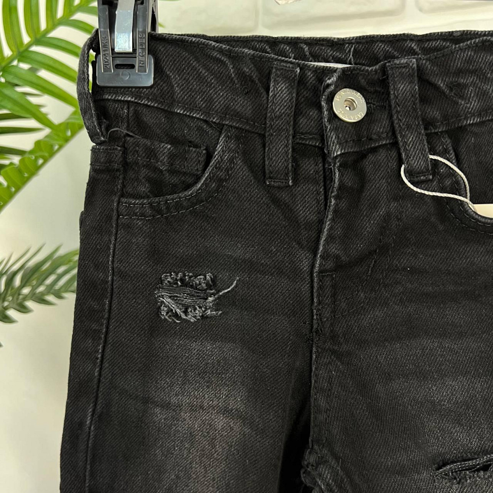 Дитячі Штани Джинси для хлопчика Туреччина Чорні, 4-5 років 104-110см пакунок малюка Киев - изображение 4