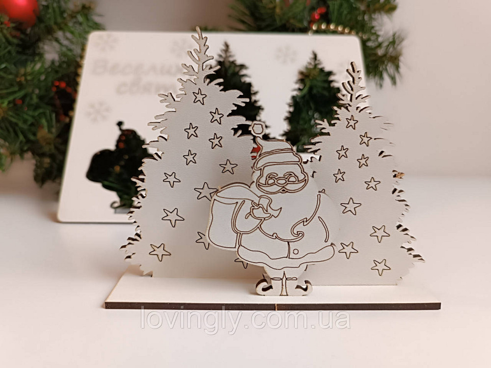 Новогодняя открытка пазл 