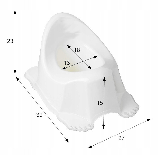 Горщик дитячий антиковзкий WILD&FREE LITTLE FOX white green Київ - фото 2