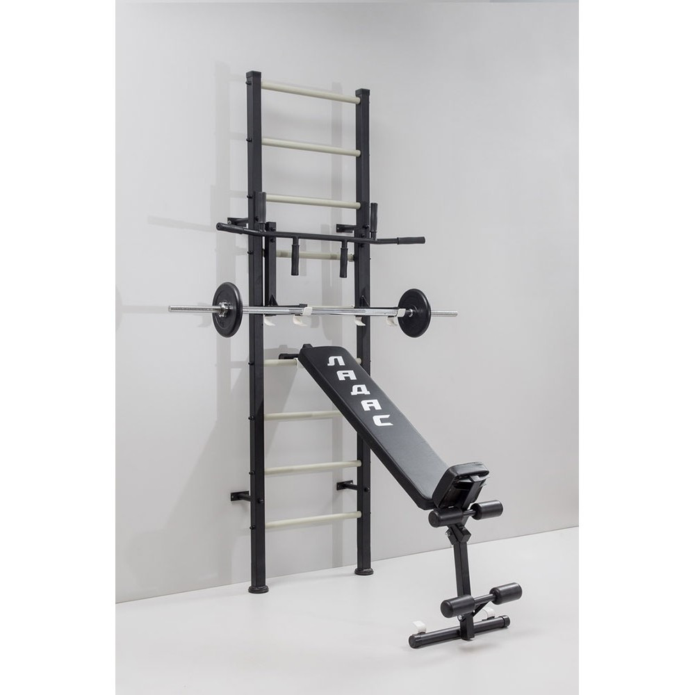 Шведская стенка железная для детей и взрослых Atlant-Black черная домашняя спортивная для всей семьи Каменское - изображение 8