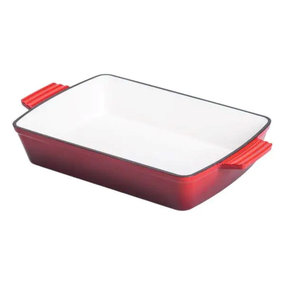 Yongkang Jiaqi Форма для запікання чавунна 39.5х23.5х6 см форма для випічки 3 л Червона HP-1-9R Коломыя - изображение 1