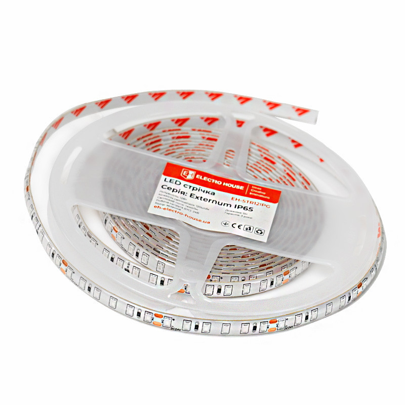 LED стрічка 12Вт 24В SMD2835 120 діодів, зелений, серія Externum IP65 , гарантія 3 роки Дніпро - фото 3