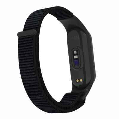 Ремешок для фитнес браслета Armorstandart нейлоновый для Xiaomi Mi Band 7/6/5/4 Black (ARM67839) Винница