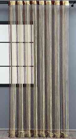 Шторы-нити с люрексом Венге с ореховым и молочным 300х300см 1 шт (61-078) Киев