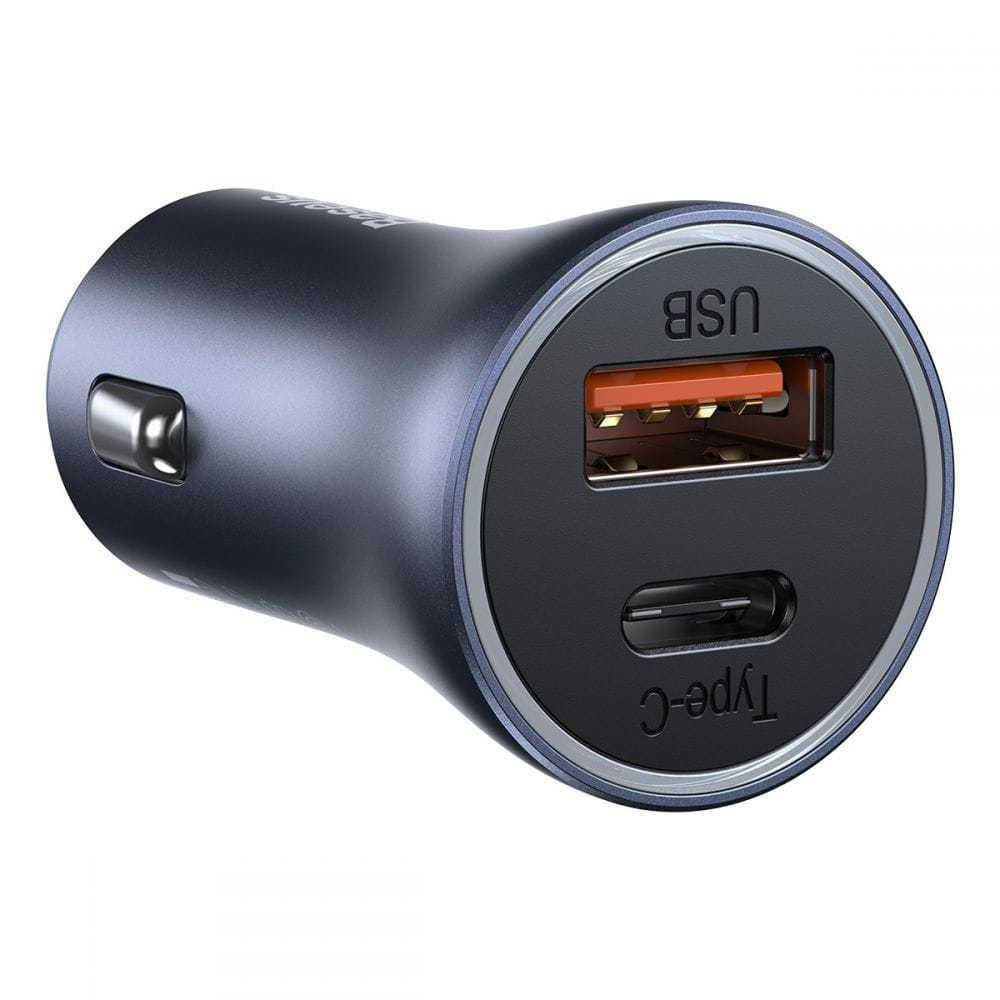 Автомобільний зарядний пристрій Baseus Golden Contactor Pro Dual Quick Charger U+C 40W Dark Gray CCJD-0G Одеса - фото 4