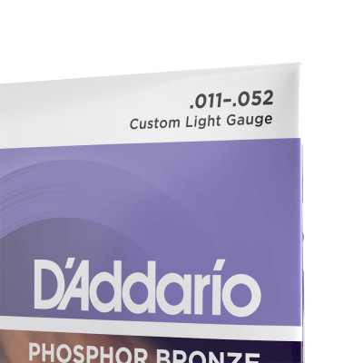 Струны для гитары D'Addario Phosphor Bronze Custom Light (11-52) (EJ26) Винница - изображение 4