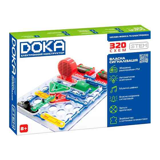 Електронний конструктор "320 СХЕМ" DOKA D70707 звук та світло Вінниця
