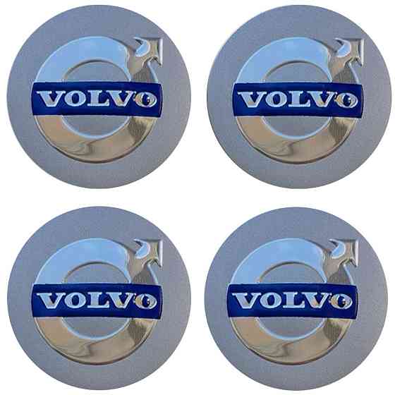 Наклейки на диски/ковпаки Volvo 57мм 4шт сірий Київ