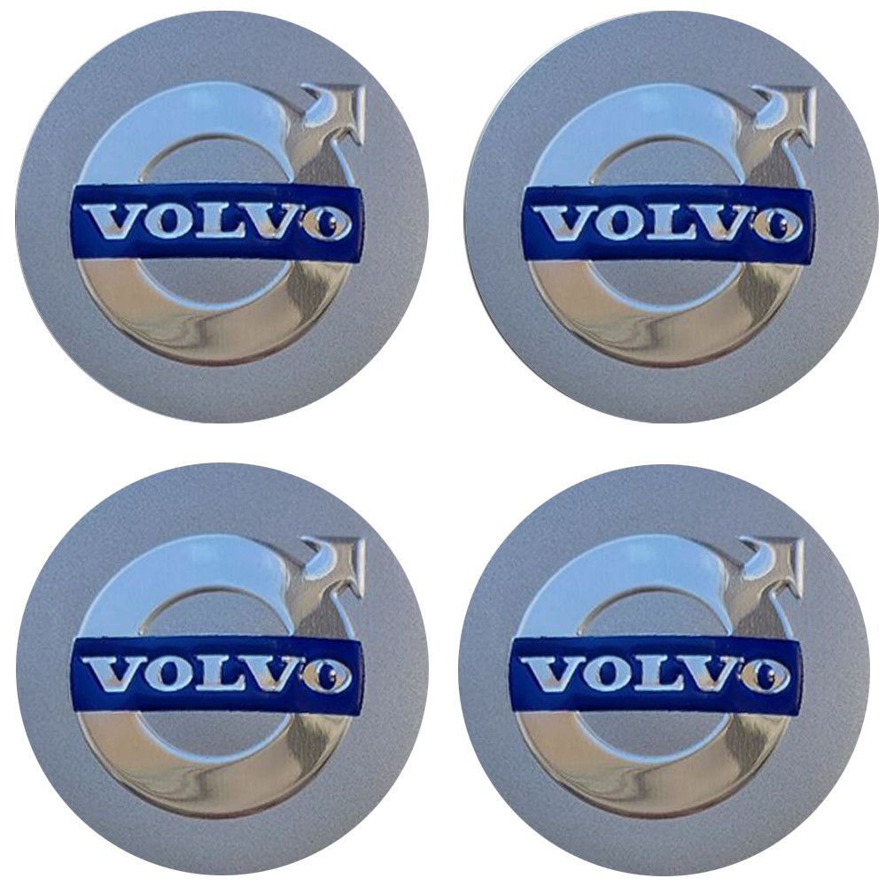 Наклейки на диски/ковпаки Volvo 57мм 4шт сірий Київ - фото 1