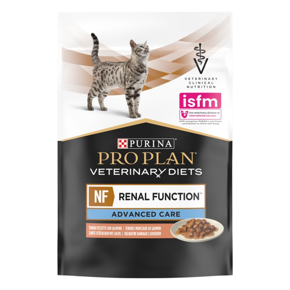 Упаковка Purina Pro Plan Veterinary Diets NF Renal Function Advanced Care при патології нирок для котів  з лососем 10 x 85 г Вінниця - фото 2