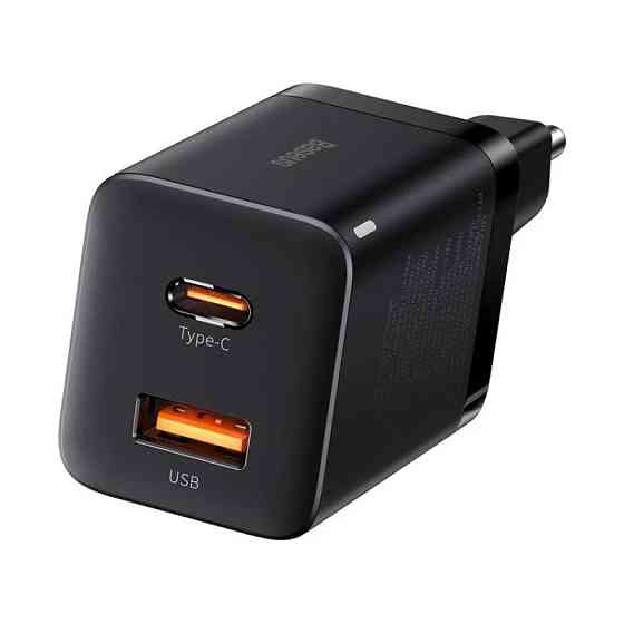 Сетевое зарядное устройство для Baseus Super Si Pro Quick Charger Type-C+USB 30W черный Львов
