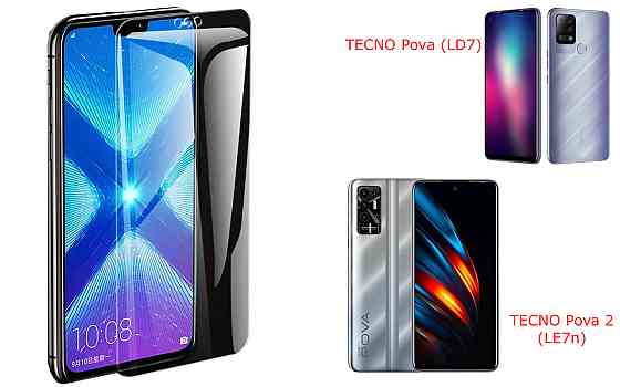 Защитное стекло NeoGlass для TECNO Pova (LD7), Pova 2 (LE7n) – ультрапрозрачное и устойчивое Киев