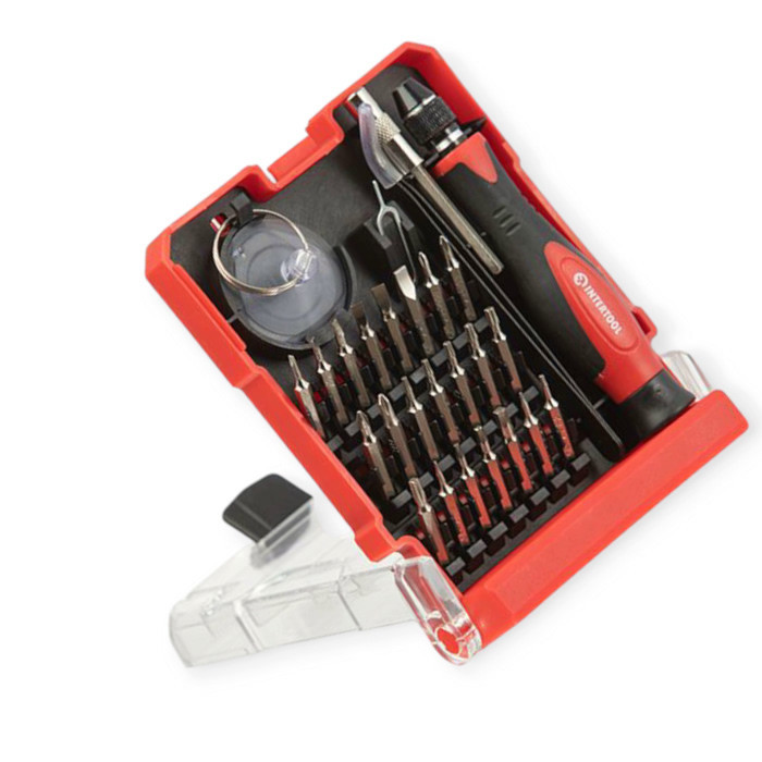 Викрутка з бітами 29 шт CrV прецизійна, пінцет, присоска (кейс) Мукачево - фото 6