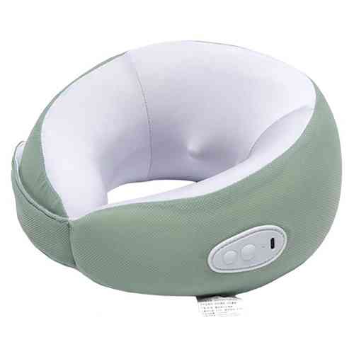 Массажная подушка дорожная U-образная для шеи, 1200мАч, на липучке Винница