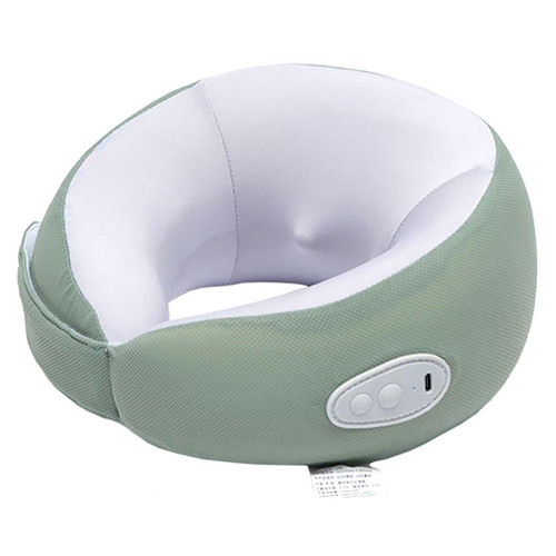 Массажная подушка дорожная U-образная для шеи, 1200мАч, на липучке Винница - изображение 1