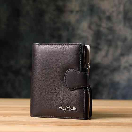 Женский вертикальный кошелек из натуральной кожи Tony Perotti 20842_1 (2656 nero) Черный Киев