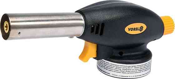 Газовий пальник VOREL з п`єзозапалом; тип з`єднання EN417 макс. t=1300°C, P= 1,3 кВт Одеса