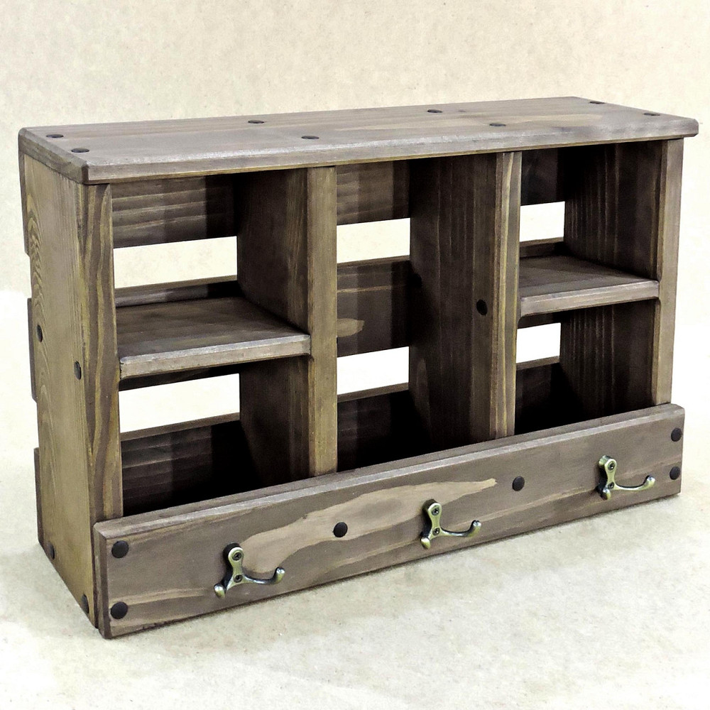 Ключниця дерев'яна "Нажак" сепія Миколаїв - фото 1