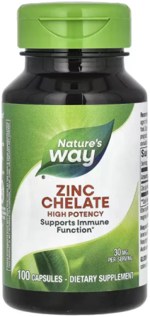 Цинка хелат Natures Way Zinc 30mg 100 капс Киев