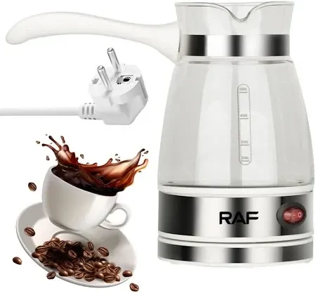 Кофеварка Domotec/RAF R-125 0,5 л, 650 Вт, белая, удобная ручка — компактная и функциональная техник Киев