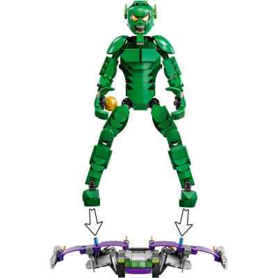 Конструктор LEGO Marvel Фигурка Зеленого гоблина для сборки 471 деталь (76284) Винница