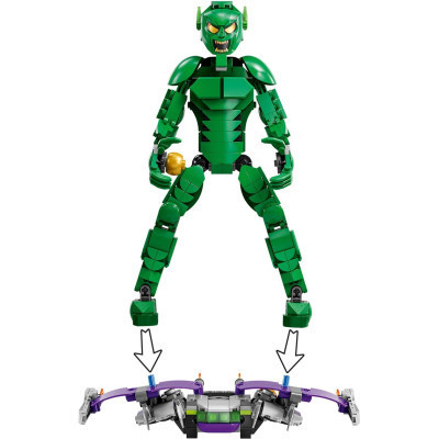 Конструктор LEGO Marvel Фигурка Зеленого гоблина для сборки 471 деталь (76284) Винница - изображение 5