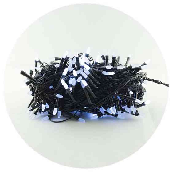 Гирлянда-нить (String-Lights) 100W-3 внутренняя, пров.:черный, 7м (Белый) 2968 Киев