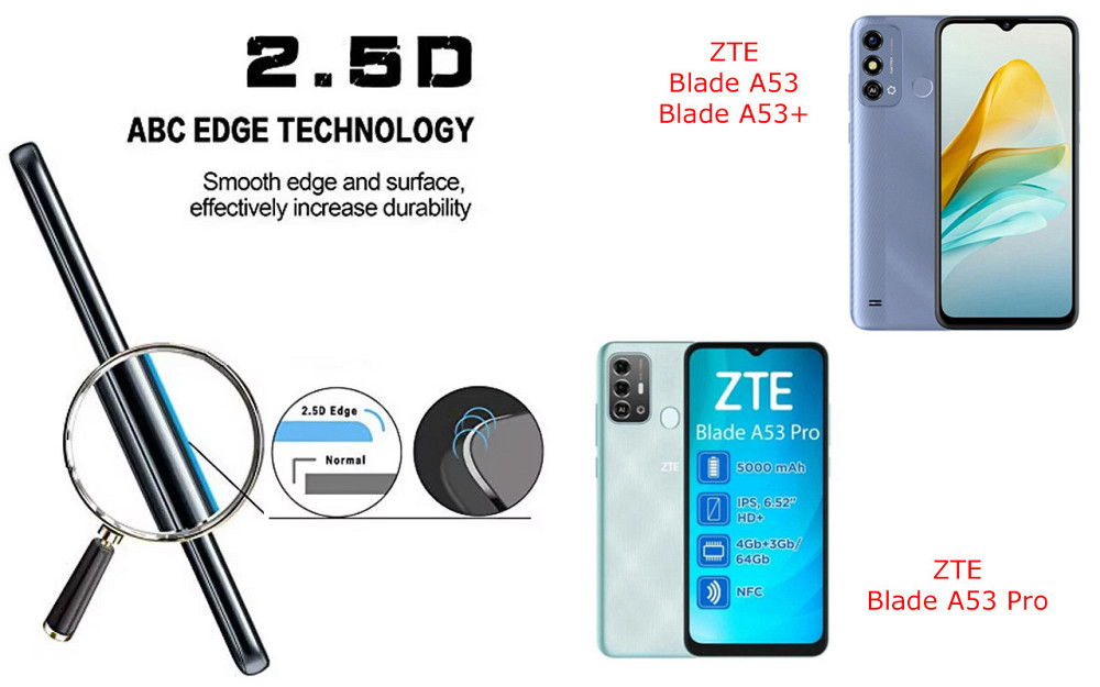 Защитное стекло ArmorGlass для ZTE Blade A53, A53 Pro, A53+ – устойчивое к царапинам и ударам Киев - изображение 2