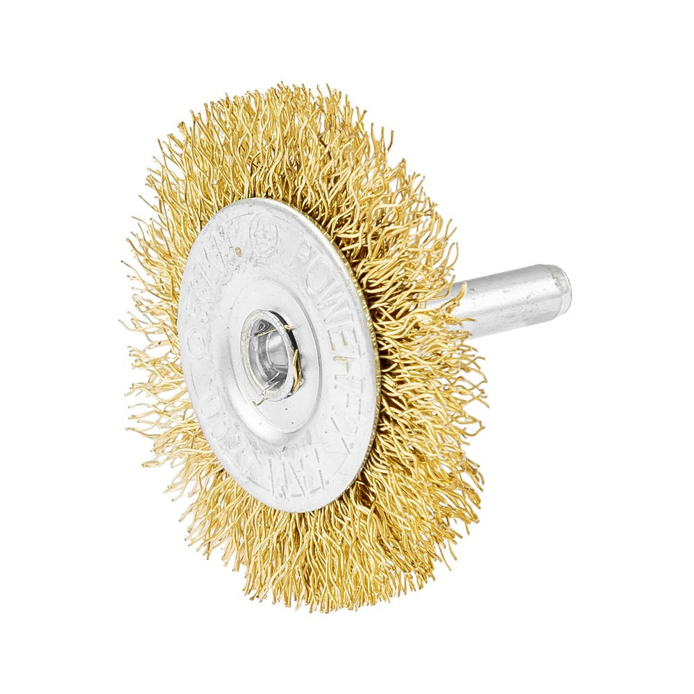 MASTERTOOL Щітка дискова MASTERTOOL з латунованого рифленого дроту Ø 50 мм зі стрижнем ¼" 19-97 Киев - изображение 4