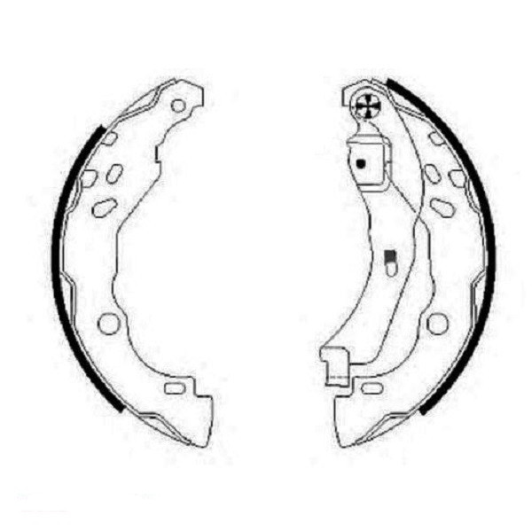 Гальмівні колодки Bosch барабанні задні DACIA Logan/RENAULT Clio/Thalia -07 0986487819 Харків - фото 1