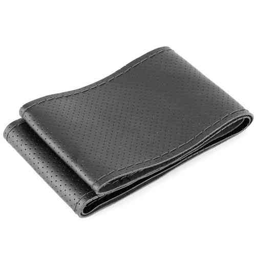 Чехол на руль из кожзама 37-38 см, черный Киев