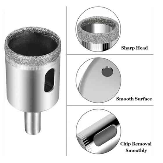 Алмазні коронки, коронки для плитки, коронки для розеток, коронки по керамограніту, коронки для плитки набір 15 штук (753484254) Київ