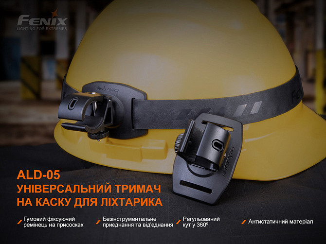 Універсальне кріплення на шолом Fenix ​​ALD-05 для ліхтаря з пов'язкою Вінниця - фото 9