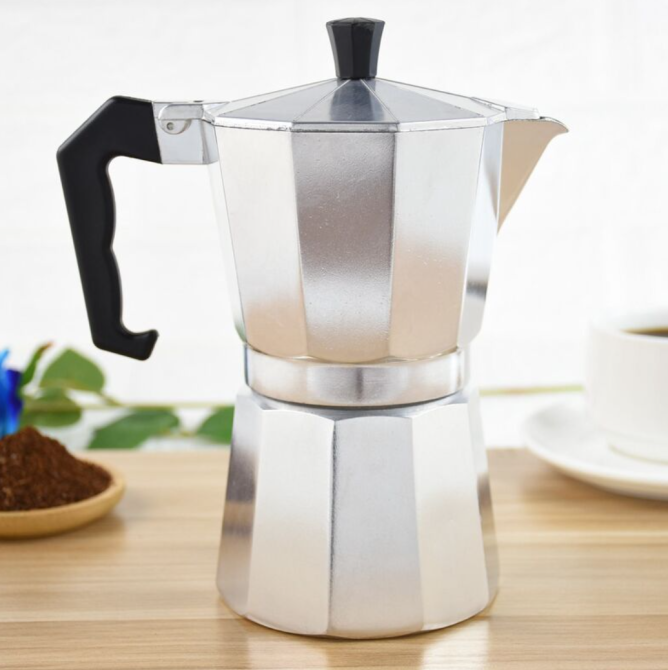 Гейзерная кофеварка UNIQUE UN-1911 на 1-3 чашки, алюминий, 135 мл, удобная и компактная Одесса - изображение 1